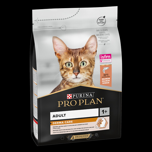 PROPLAN - Croquettes chat adulte - Optiderma Saumon - 3kg - large
