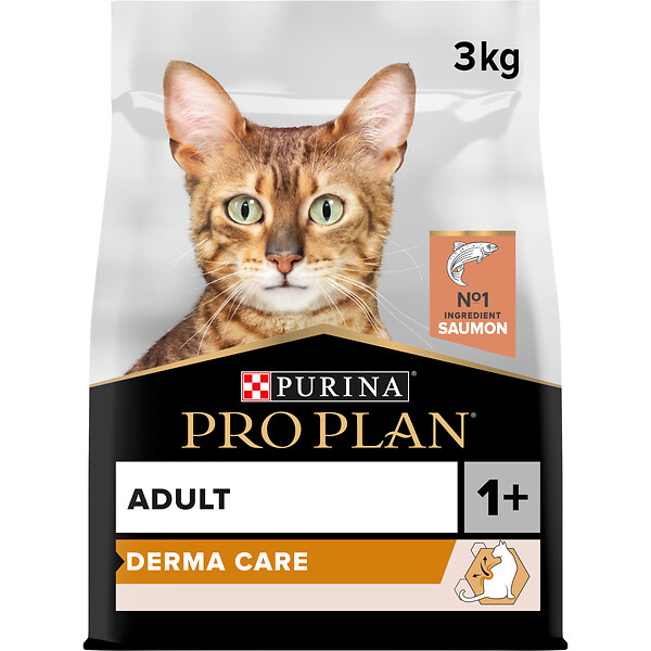 PROPLAN - Croquettes chat adulte - Optiderma Saumon - 3kg - large