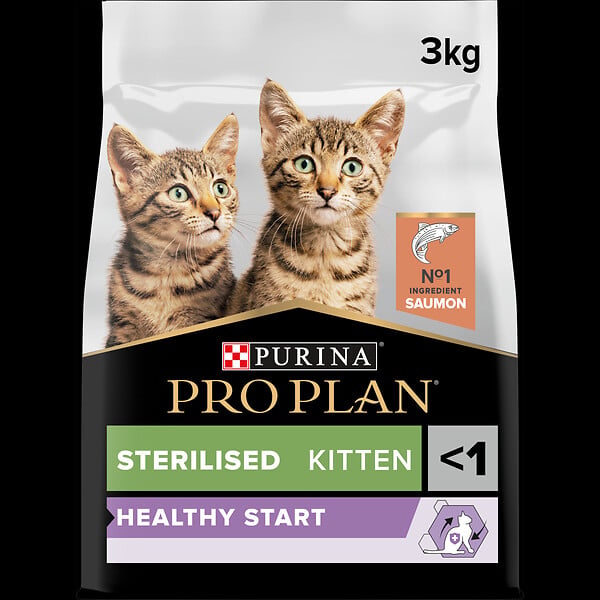 PROPLAN - Croquettes Chaton stérilisé - Saumon - 3kg - large