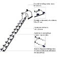 TUBESCA COMABI - Echelle de couvreur de 6.70m de longueur : échelle avec crochets de toit. - EVOKLIP/330 - vignette
