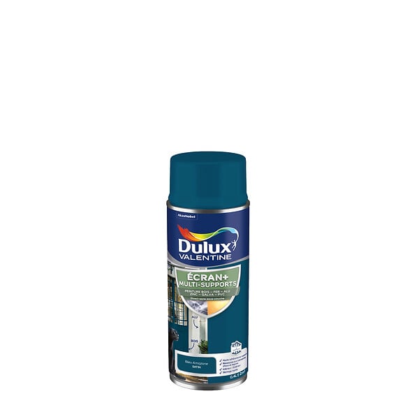 DULUX VALENTINE - Bombe de peinture Multi-supports Ecran+ Bleu Amazone 400ml - large