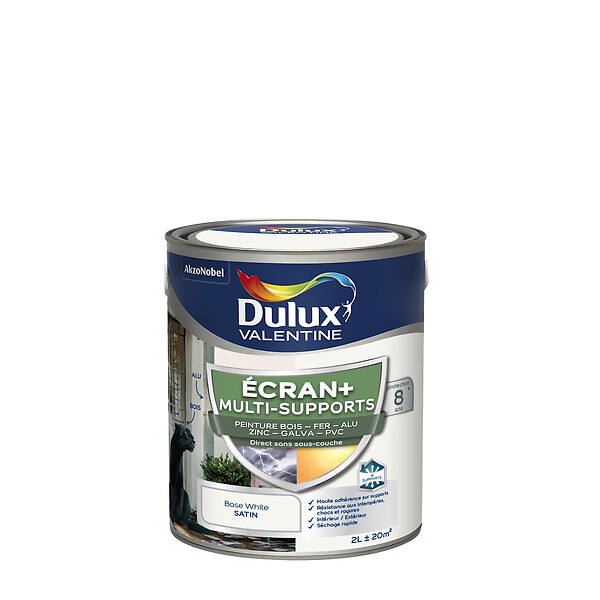 DULUX VALENTINE - Peinture multi-supports Ecran+ Satin - 2 L - large