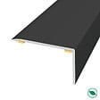 FORESTEA - Nez de marche alu antidérapant adhésif coloris (20) noir Lg 135cm x larg 4cm x 2,5cm - vignette