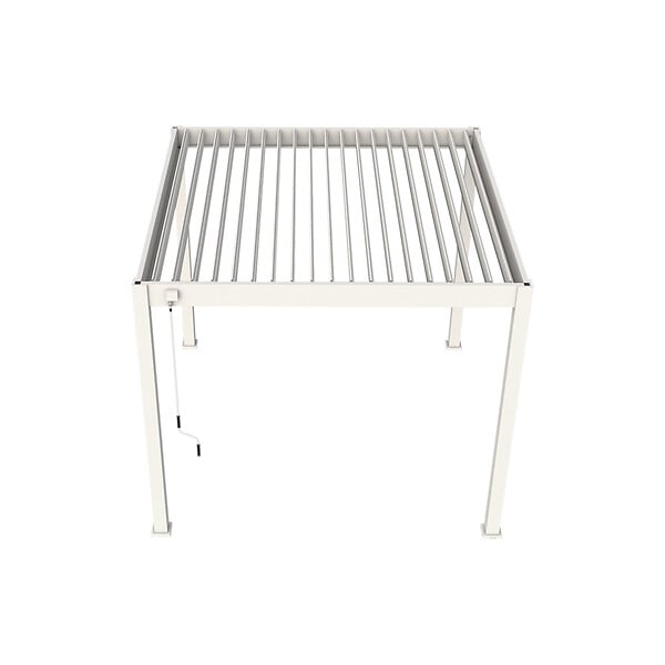 OMBREA - Pergola bioclimatique - Blanc - 3x3m - large