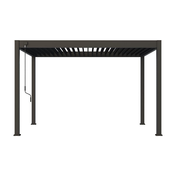 OMBREA - Pergola bioclimatique autoportante en aluminium Ombréa VS - Anthracite - 3x4m - large