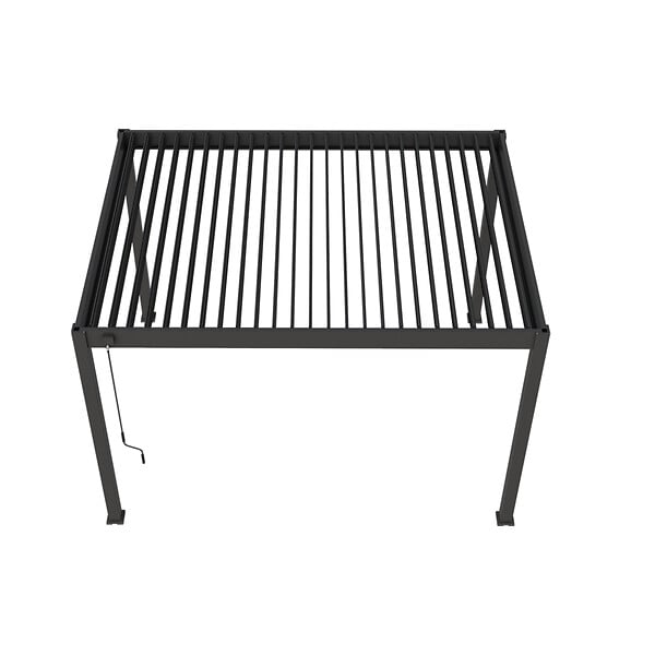 OMBREA - Pergola bioclimatique autoportante en aluminium Ombréa VS - Anthracite - 3x4m - large