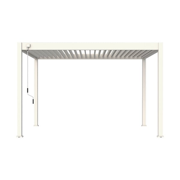 OMBREA - Pergola bioclimatique autoportante - Blanc - 3x4m - large