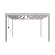 OMBREA - Pergola bioclimatique autoportante 4x4m - Blanc - vignette