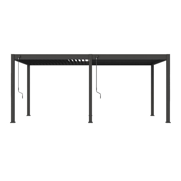 OMBREA - Pergola bioclimatique autoportante - Anthracite - 3x6m - large