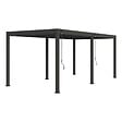 OMBREA - Pergola bioclimatique autoportante - Anthracite - 3x6m - vignette