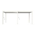 OMBREA - Pergola bioclimatique autoportante en aluminium Ombréa VS - Blanc - H.257xL.599xP.308cm - vignette