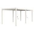 OMBREA - Pergola bioclimatique autoportante en aluminium Ombréa VS - Blanc - H.257xL.599xP.308cm - vignette