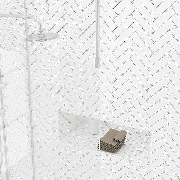 AURLANE - Paroi de Douche 100x200cm Verre Transparent - Profilé + Barre Plafond Chrome - FREEDOM 2 CHROMED - large