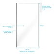 AURLANE - Paroi de Douche 100x200cm Verre Transparent - Profilé + Barre Plafond Chrome - FREEDOM 2 CHROMED - vignette