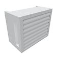 ATOLE - Cache Climatisation  Acoustique ATOLE en aluminium thermolaqué , Taille 1 : H. 80 x L. 100 x P. 54 cm, Ventelle , Blanc - vignette