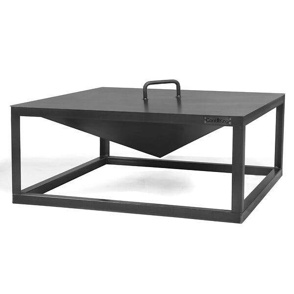 COOK KING - Braséro de jardin SQUARE en acier de 70x70 cm avec finition de haute qualité - large