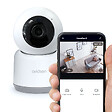 AVIDSEN - Caméra IP intérieure HomeCam 3 Blanc WiFi 360° - vignette