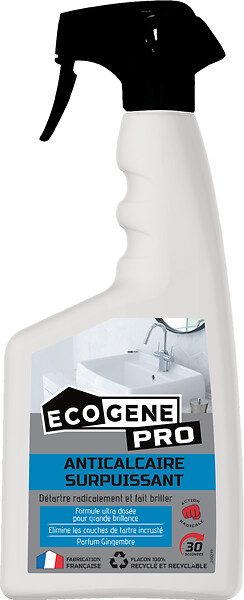 ECOGENE - Nettoyant anti-calcaire pulvérisateur - Marine - 500ml - large