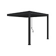 OMBREA - Pergola bioclimatique adossée aluminium OMBREA VS - Anthracite - 3x3m - H.257xL.302xP.301cm - vignette
