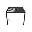 OMBREA - Pergola bioclimatique adossée aluminium OMBREA VS - Anthracite - 3x3m - H.257xL.302xP.301cm - vignette