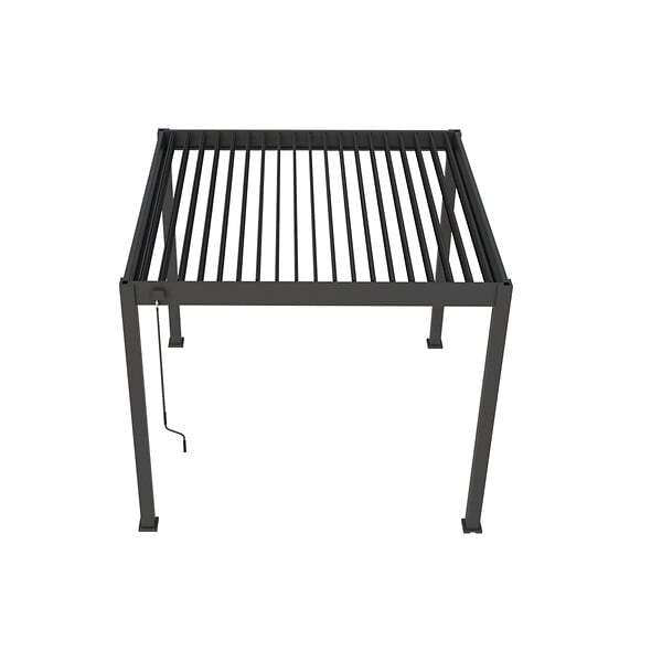 OMBREA - Pergola bioclimatique autoportante - Anthracite - 3x3m - large