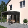 OMBREA - Pergola bioclimatique autoportante - Anthracite - 3x3m - vignette