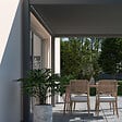 OMBREA - Pergola bioclimatique autoportante - Anthracite - 3x3m - vignette