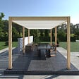 OMBREA - Pergola bioclim. 3x6m bois et blanc OMBREA - vignette