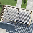 OMBREA - Pergola bioclim. 3x6m bois et blanc OMBREA - vignette