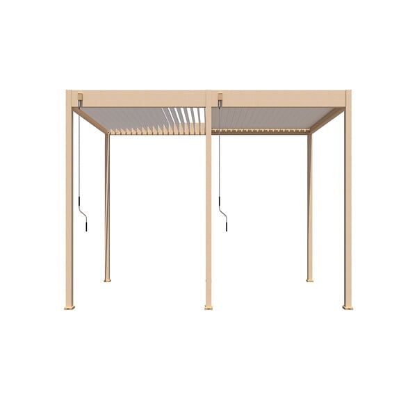 OMBREA - Pergola bioclim. 3x6m bois et blanc OMBREA - large