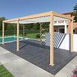 OMBREA - Pergola bioclim. 3x6m bois et blanc OMBREA - vignette