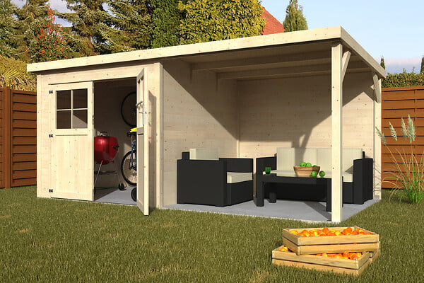 DECOR ET JARDIN - Abri de jardin Paradis Contact - Bois - 5.24m2 - large