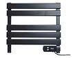 PURLINE - Sèche-serviettes électrique compact noir 100W - vignette
