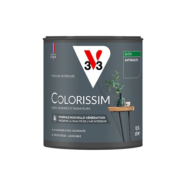 V33 PEINTURE - Peinture Colorissim satin Anthracite 0L5 - large