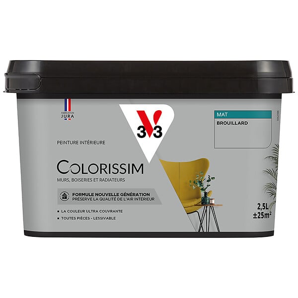 V33 PEINTURE - Peinture Colorissi mat Brouillard 2L5 - large