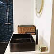 ESSEBAGNO - Luisa vasque à poser 48x37 en inox gris gun métal - vignette
