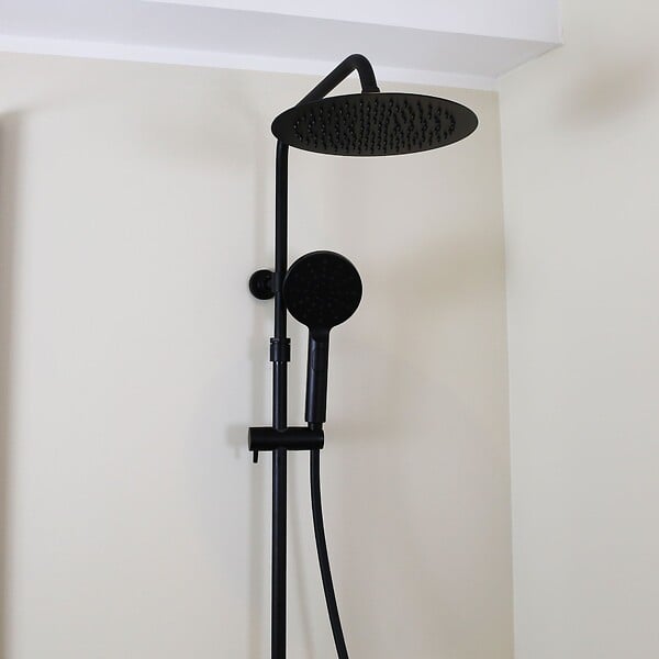 ESSEBAGNO - Luisa colonne de douche thermostatique noire - large