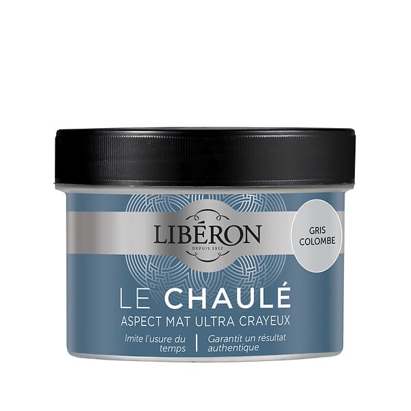 LIBERON - Peinture effet chaulé - Gris Colombe - 0,25 L - large