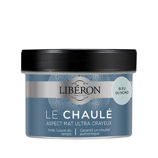 LIBERON - Peinture Le Chaulé Mat Bleu du Nord 0.25 L - large