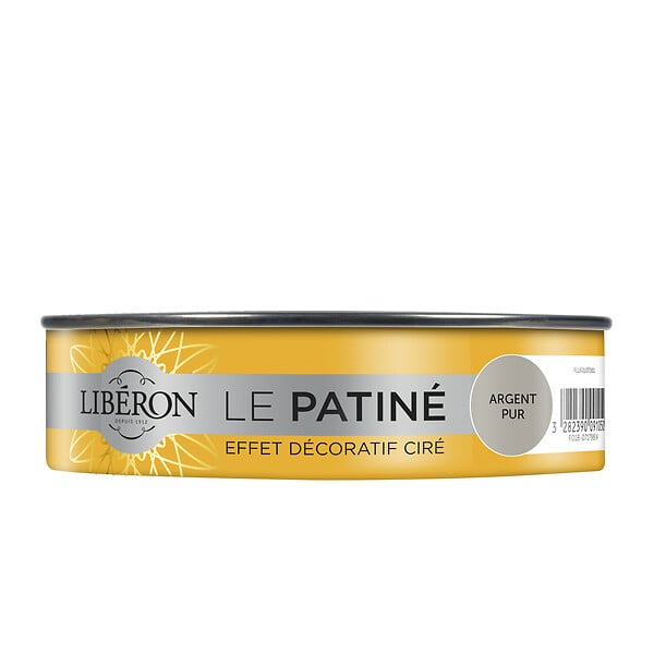 LIBERON - Cire Effet Patiné Métallisé - Argent Pur - 150ml - large