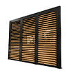 HABRITA - Ventelles aluminium mobiles imitation bois - L.340xH.219cm - vignette