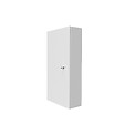ATOLE - Coffret d'habillage ATOLE 13 modules en acier blanc avec serrure à clef - H 67 x L 34 x P 14 cm - Réf. RCH200GSS - vignette