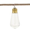 ATMOSPHERA - Guirlande décorative à piles 10 LED Ampoules sur Cable aspect Corde L 165 cm - vignette