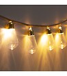ATMOSPHERA - Guirlande décorative à piles 10 LED Ampoules sur Cable aspect Corde L 165 cm - vignette