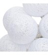 ATMOSPHERA - Guirlande décorative à piles 10 LED Boules en Coton Blanc D 6 x L 165 cm - vignette