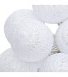 ATMOSPHERA - Guirlande décorative lumineuse 20 LED Boules en Coton Blanc D 6 x L 435 cm - vignette
