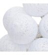 ATMOSPHERA - Guirlande décorative à piles 16 LED Boules en Coton Blanc D 3,5 x L 255 cm - vignette