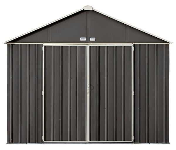 ARROW - Abri de jardin en métal Arrow Ezee - Anthracite - 6.62m² - H.249xL.299xP.249cm - large