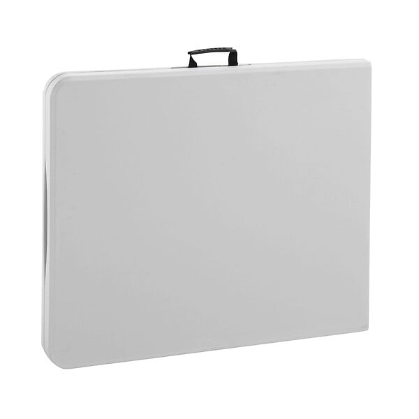 OVIALA - Table pliante 180 cm blanche en PEHD - 8 places - Rekkem - large