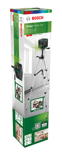 BOSCH - Niveau laser croix QUIGO green Set - Laser vert 12 m - large